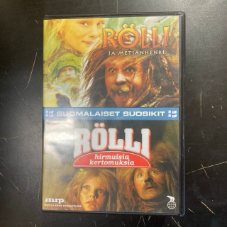 Rölli ja metsänhenki / Rölli ja hirmuisia kertomuksia 2DVD (VG/M-) -lastenelokuva-